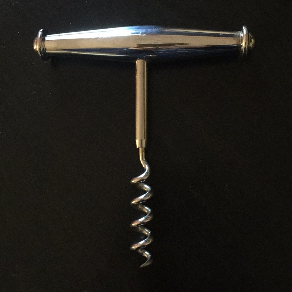 NAUTICA Silver plate corkscrew old fashioned​